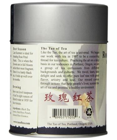 Tao of Tea Rose Petal Black Tea - Sweet & Floral Blend | 4 oz (115 g) - Buy Online on SooperMarket.com
