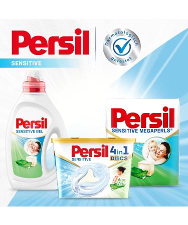 Persil Sensitive 4in1 Discs - 32 Wash Loads | Allergy-Friendly Detergent with Aloe Vera for Babies & Sensitive Skin - Buy Online on SooperMarket.com