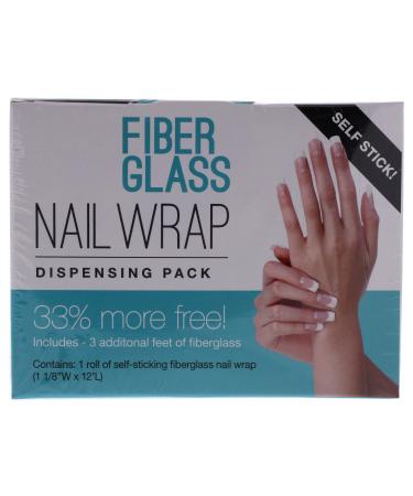 Cuccio Pro Fiberglass Nail Wrap Dispensing Pack - Use to Repair Natural Nails - Great for Strengthening Weak Thin Nails - Natural Looking Overlay - Perfect for Broken Nails - 1 1/8 X 12 in