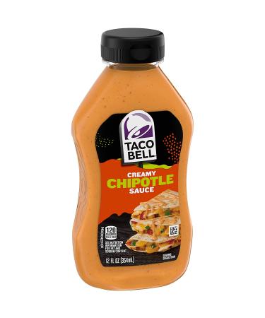 Taco Bell Chipotle Creamy Sauce 12 fl oz - Pack of 8 | Delicious Flavor for Tacos and More - Buy Online on SooperMarket.com