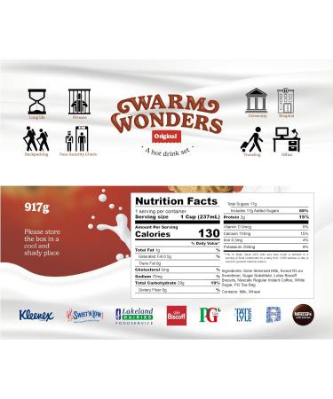 WarmWonders Original - 10 Mugs Hot Drink Set - Coffee and Tea - Includes Assortment of Original Coffee Tea Bags Biscuits Semi Milk Sticks - Airport Security Approved Gift Basket - Buy Online on SooperMarket.com