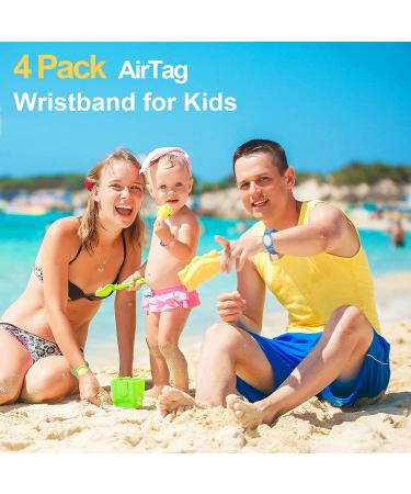 4 Pack Wristband for Airtag Kids  GPS Bracelet for Kids Compatible with Apple Air Tag  Nylon Watch Band Tracker Case Strap Holder Accessories for Toddler Child Adult  Adjustable Anti-Lost Nilong-Rainbowlanlv - Buy Online on SooperMarket.com