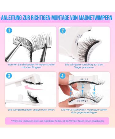 LASHVIEW Magnetic Eyelashes Magnetic Eyelashes with Pliers Natural Look 3D Magnetic Eyelashes 1 Pair of Eyelashes Magnetic Eyelashes No Glue Easy to Wear and Remove (C03) - Buy Online on SooperMarket.com