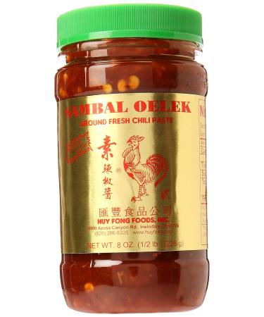 Huy Fong Sambal Oelek Ground Chili Paste - 8 oz x 2 bottles