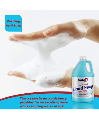 Sanitأ‚ Antibacterial Foaming Hand Soap Refill with Aloe Vera - All-Natural, Moisturizing, 1 Gallon Mango Coconut - Made in USA - Buy Online on SooperMarket.com