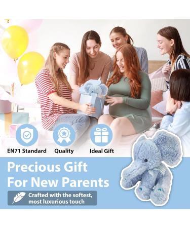 Blue Elephant Teddy Cuddly Toy for Babies | Baby Box Shop - Buy Online on SooperMarket.com