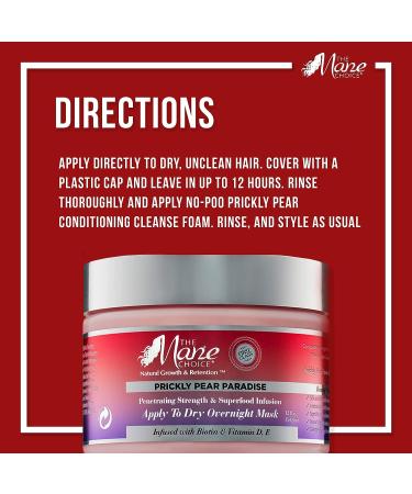 Mane Choice Prickly Pear Paradise Overnight Mask - 12oz | Nourishing Hair Treatment - Buy Online on SooperMarket.com