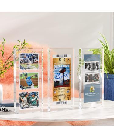 Wildnut Transparent Card Display Case - 35PT Acrylic TCG Triple Card Stand for Standard Comics, Sports, and Baseball Cards (20mm) - Buy Online on SooperMarket.com