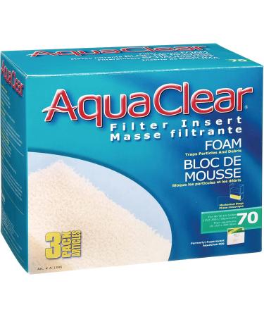 3-Pack AquaClear 70 Foam Filter Inserts - Aquarium Filter Replacement Media (A1396) - Buy Online on SooperMarket.com
