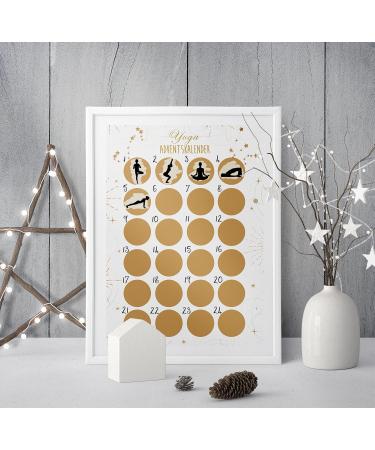 Buy A3 Scratch Advent Calendar | Unique Yoga HELL Christmas Countdown - Buy Online on SooperMarket.com