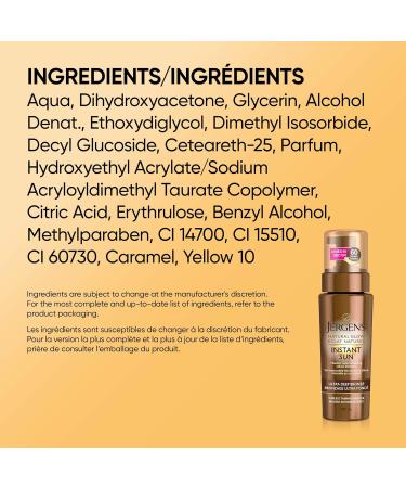 Jergens Natural Glow Instant Sun Sunless Self Tanning Mousse for Dry Skin Ultra Deep Bronze Shade (180 mL) Ultra Deep Bronze Mousse - Buy Online on SooperMarket.com