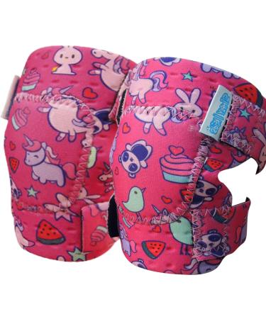 Simply Kids Baby Knee Pads for Crawling (2 Pairs) | Protector for Toddler Infant Girl Boy Unicorn