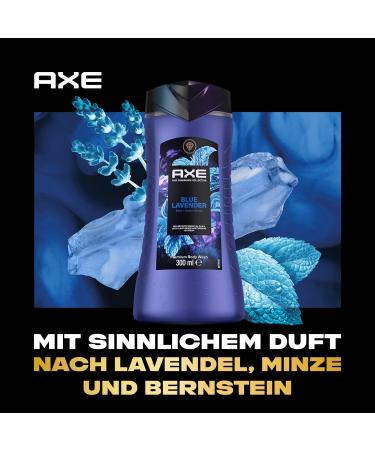 AXE Blue Lavender Shower Gel - 300ml Premium Body Wash for 12h Long-Lasting Freshness | Fine Fragrance Collection - Buy Online on SooperMarket.com