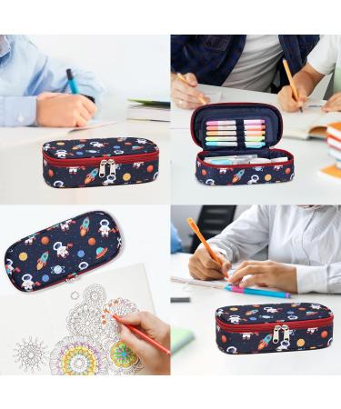 Cambond Big Capacity Pencil Case Cute Pencil Case for Boys Kids Large Storage Pencil Pouch for School Pencil Case Only Dark Blue Space - Buy Online on SooperMarket.com