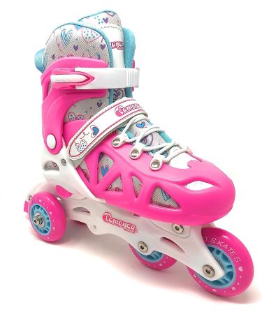 Chicago Skates Inline Training Combo Set Small Pink - Size J10-J13 - Buy Online on SooperMarket.com