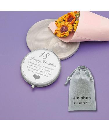 18th Birthday Gift: Folding Makeup Mirror for Girls Turning 18 - Ideal Present for Sister, Niece, Daughter, Bestie - Buy Online on SooperMarket.com