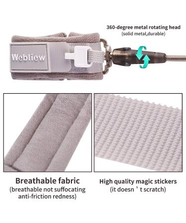 Anti Lost Wrist Link  Toddler Safety Leash with Key Lock  Safety Wrist Leash for Toddlers  Babies & Kids 8.2 feet Grey - Buy Online on SooperMarket.com