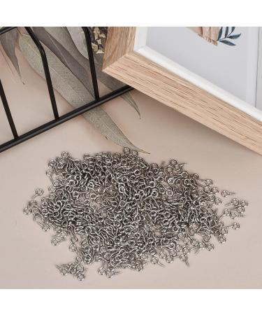 500 Pcs Small Stainless Steel Screw Eye Pins for DIY Jewelry Making - Buy Online on SooperMarket.com