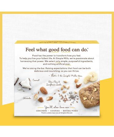 Simple Mills Almond Flour Nutty Banana Bread Snack Bars - Gluten Free & Paleo Friendly - Organic Coconut Oil - Healthy Breakfast Snacks - 6oz (Pack of 3) - Buy Online on SooperMarket.com