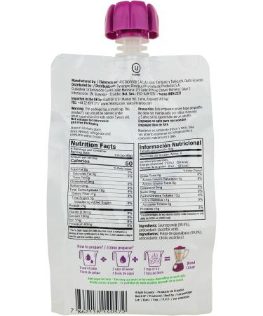 WanaBana Soursop Fruit Pulp 500g for Juice Smoothies Desserts Ice Cream Cocktails Sauces Soursop / Graviola / Guanabana - Buy Online on SooperMarket.com