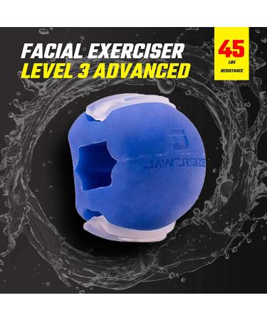 Jawzrsize Advanced Jaw, Face & Neck Exerciser - Define Jawline & Tone Face - Stress Relief - Large Blue - Buy Online on SooperMarket.com