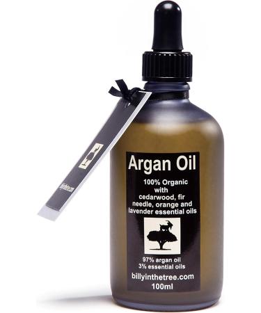 Pure Argan Oil with Cedarwood Fir Needle Orange and Lavender Essential Oils.100% Organic. 100ml. for Face Body Hair. - Buy Online on SooperMarket.com