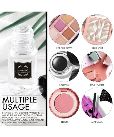 FREEORR 2 Pcs Makeup Mixing Liquid - Eyeliner & Makeup Pigment Enhancer 10ml - Waterproof & Smudgeproof Formula - Pack of 2 - Buy Online on SooperMarket.com