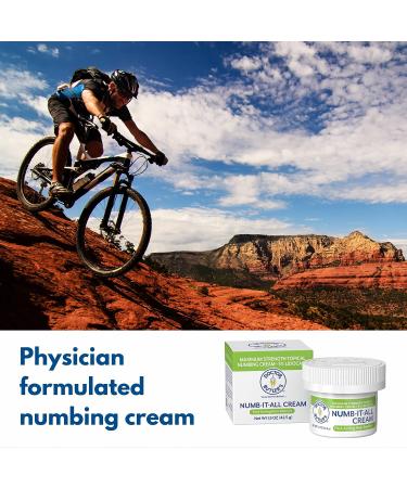 Doctor Butler's Numb It All Cream - Fast Acting 5% Lidocaine Topical Numbing Relief (1.5oz) - Buy Online on SooperMarket.com