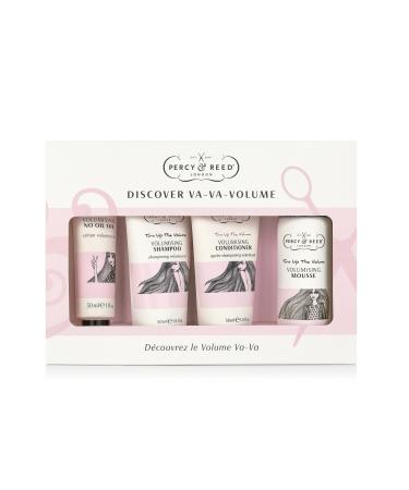 Percy & Reed Discover Va-Va-Volume Gift Set - Turn Up The Volume Complete Collection Gift Set - The Thin Dry Hair Solution - Great Gift for Her - Trial discovery travel