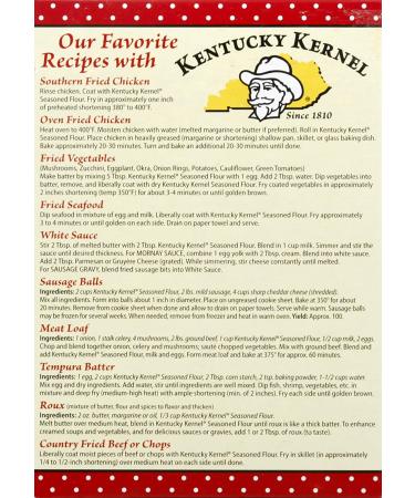 Kentucky Kernel Seasoned Flour 10oz (Pack of 6) - Crispy Coating Mix for Delicious Dishes - Buy Online on SooperMarket.com