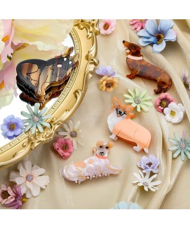 Meekoo Cute Dog Hair Clips - 4 Styles - Small Claw Clips for Women & Girls - Buy Online on SooperMarket.com