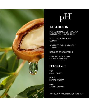 pH Labs Argan & Keratin Shampoo Hair Mask & Elixir Set | Hydrating Color Protection for Lustrous Hair - Buy Internationally - Buy Online on SooperMarket.com