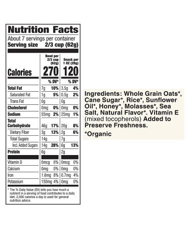 â€œCascadian Farm Organic Oats & Honey Granola Cereal 16 oz - Healthy Breakfastâ€‌ - Buy Online on SooperMarket.com