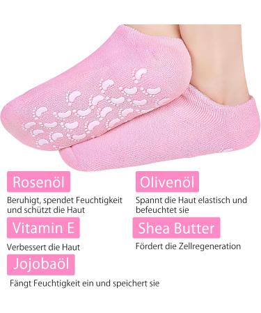 Moisturizing Gel Socks for Cracked Feet | 2 Pairs Spa Foot Care for Men & Women | Reusable Foot Repair Socks - Buy Online on SooperMarket.com