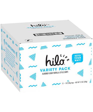 Hilo Life Low Carb Keto Friendly Tortilla Chip Snack Bags 4 Flavor Variety Pack - Nacho Cheese, Ranch, Spicy Salsa, Ultimate Taco (12 Count) - Buy Online on SooperMarket.com