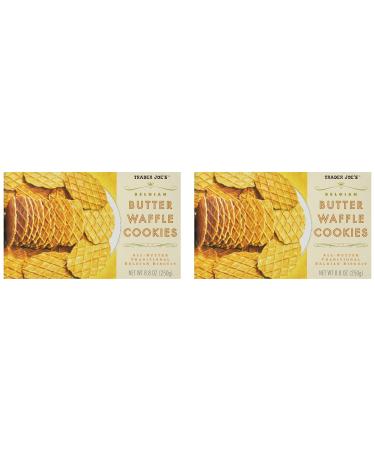 2 Packs Trader Joe's Belgian Butter Waffle Cookies Butter 1.1 Pound (Pack of 1)