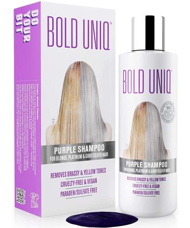 Bold Uniq Purple Shampoo & Mask Bundle - Eliminates Brassiness, Lightens Blonde, Platinum & Gray Hair - Paraben & Sulfate Free - Vegan & Cruelty Free - Buy Online on SooperMarket.com