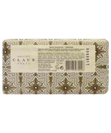 Claus Porto Black Sunburst Tuberose Soap - Unisex Luxury Soap 5.3 oz - International Shipping Available - Buy Online on SooperMarket.com