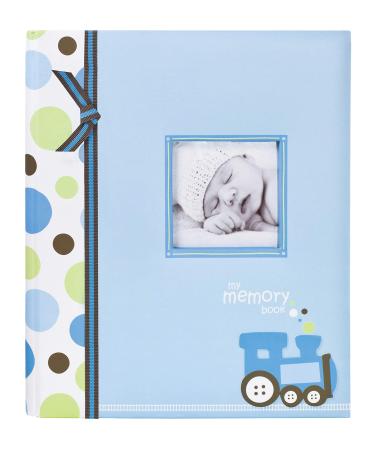 Lil Peach Train Baby Five Year Memory Book Photo Journal, Cherish Every Precious Moment Of Your Babys First Years, Blue