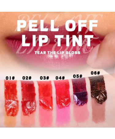 Long Lasting Waterproof Peel Off Lip Stain | Matte Finish Non-Stick Lip Tint for Women - Romance #05 - Buy Online on SooperMarket.com