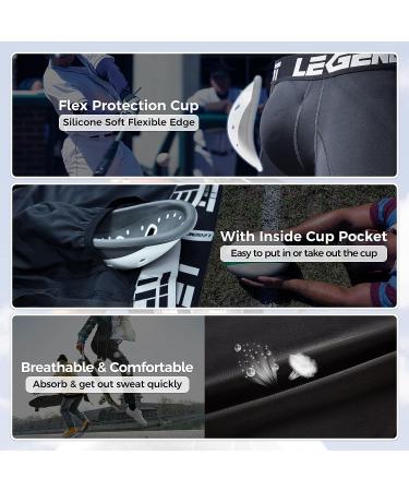 Legendfit Men's Sliding Shorts with Cup | Athletic Compression Shorts - Buy Online on SooperMarket.com