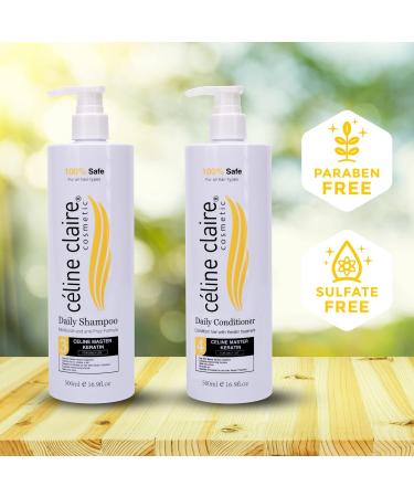 Celine Claire Master Keratin Daily Conditioner - Moisturizing Sulfate-Free Anti-Frizz | Hydrating Care for All Hair Types | International Shipping Available - Buy Online on SooperMarket.com
