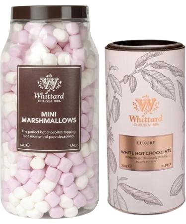 Luxury White Hot Chocolate Set Bundle with Whittard of Chelsea Luxury White Hot Chocolate 350g + Whittard Mini Marshmallows 230g - Perfect for Any Occasion - Buy Online on SooperMarket.com