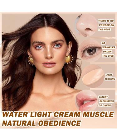 Shop Waterproof Foundation Cream | Full Coverage Lightweight Makeup Kit with Brush - #02 - Long Lasting & Oil Control for Women | International Shipping - Buy Online on SooperMarket.com