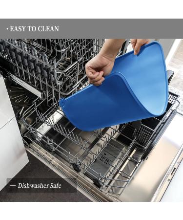 Reopet Silicone Pet Feed Mats - Waterproof Dog & Cat Mats with Elevated Edges (71 x 45 cm) - Durable Easy-Clean Feeding Solution - Buy Online on SooperMarket.com