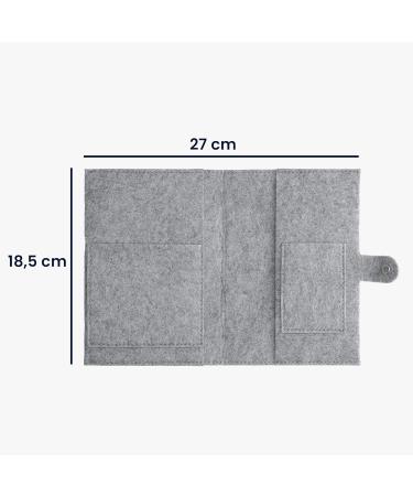 kwmobile Felt Maternity Pass Cover - German Maternity Pass Holder with Extra Compartments - Stylish & Functional Acessory - Buy Online on SooperMarket.com