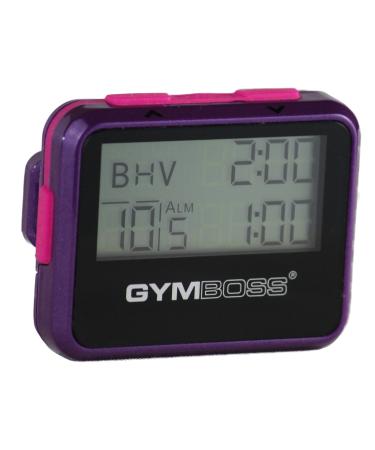 Gymboss Interval Timer and Stopwatch - Violet / Pink Metallic Gloss