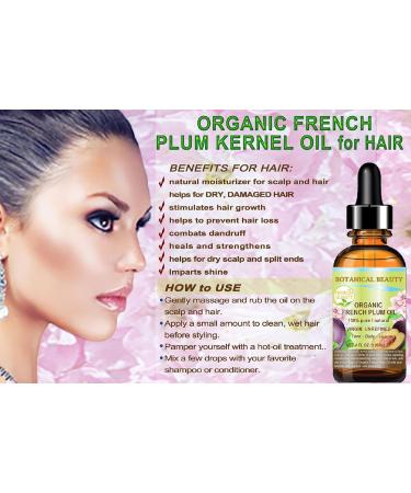 Buy 100% Pure Organic Plum Oil - Cold Pressed Carrier Oil for Face Skin Hair & Nails | 4 Fl. oz - Botanical Beauty - Buy Online on SooperMarket.com