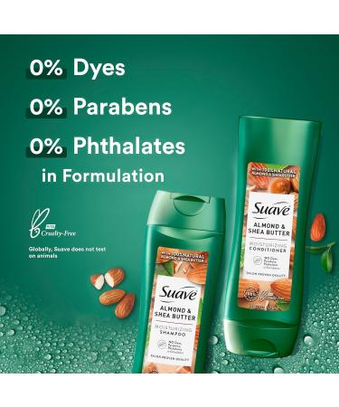 Suave Shampoo & Conditioner Set - Almond & Shea Butter for Dry Hair | Moisturizing Treatment | 12.6 Oz Each (2 Piece Set - Buy Online on SooperMarket.com