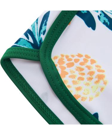 Girls Long Sleeve Two Piece Swimsuit UPF 50+ Protection | Green Pineapple | 3-4 Years - Buy Online on SooperMarket.com